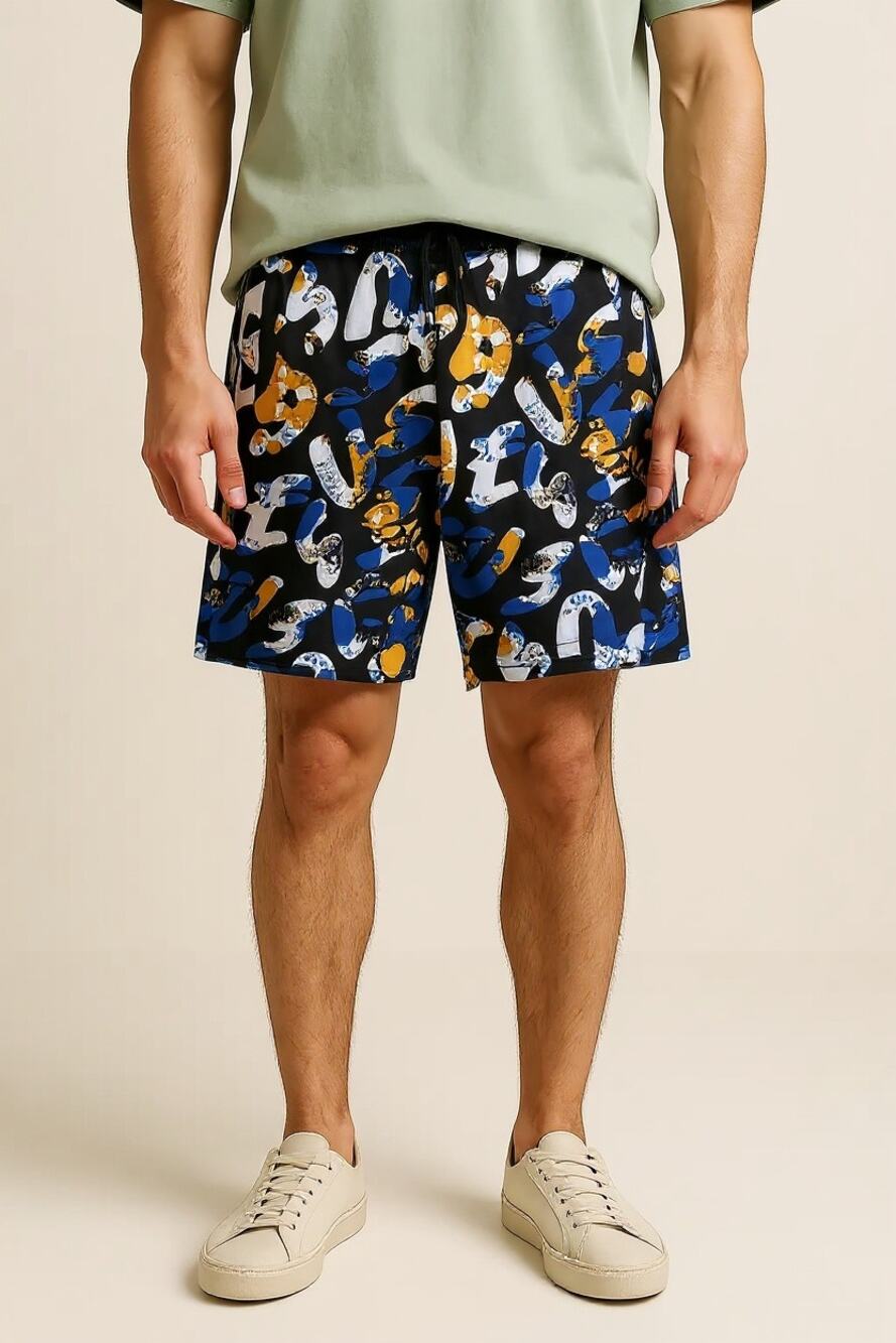 NWT Guess Boy's Shorts Rebel Graffiti Multi 14